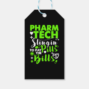 Pharmacy Technician Funny Shirt Gift Tags