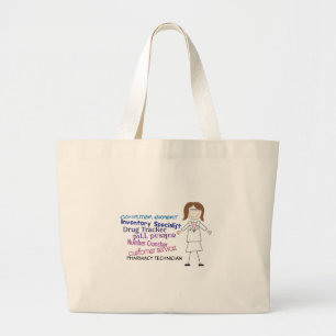 Pharmacy Technician Large Tote Bag