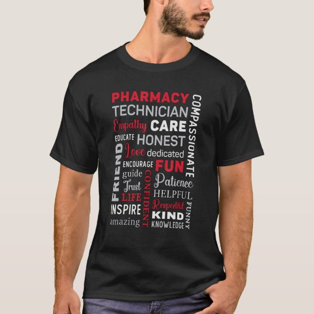 Pharmacy Technician Pharmacy Tech Technician Pharm T-Shirt (Front)