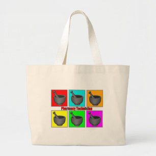 Pharmacy Technician Popart Gifts Large Tote Bag