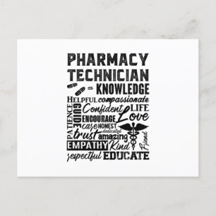 Pharmacy Technician Quote Medicine Pharmacists Postcard