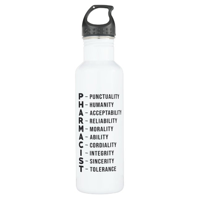 Pharmacy Technician Tech Pharmacist Medicine 710 Ml Water Bottle (Front)