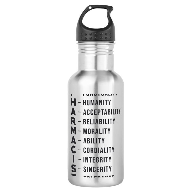Pharmacy Technician Tech Pharmacist Medicine 710 Ml Water Bottle (Front)