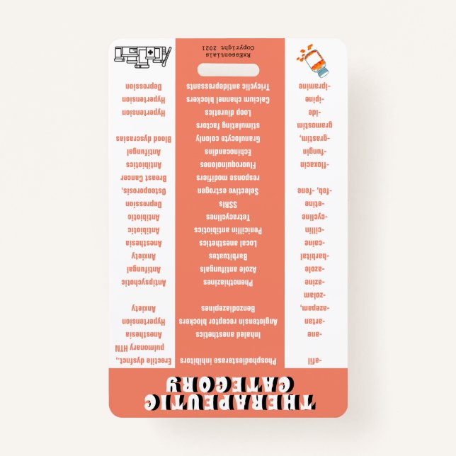 Pharmacy Technician - Therapeutic Category (S2) ID Badge (Front)