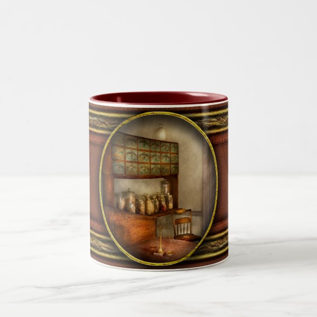 Pharmacy - The herbalist Two-Tone Coffee Mug (Center)