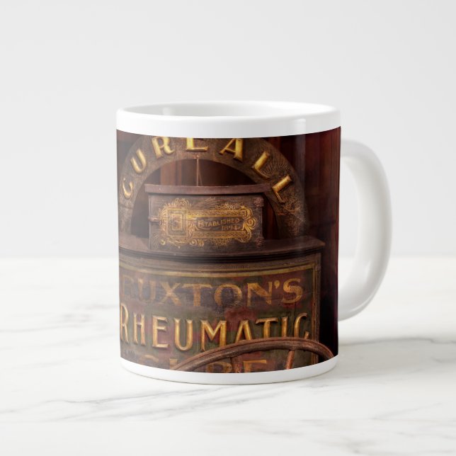 Pharmacy - The Rheumatic Cure wagon Large Coffee Mug (Front Right)