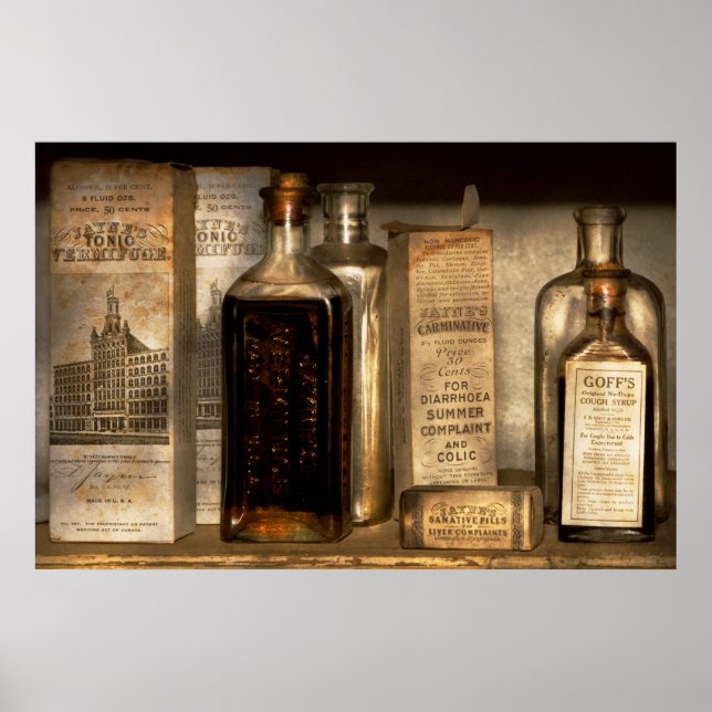 Pharmacy - Things in bottles and boxes Poster (Front)