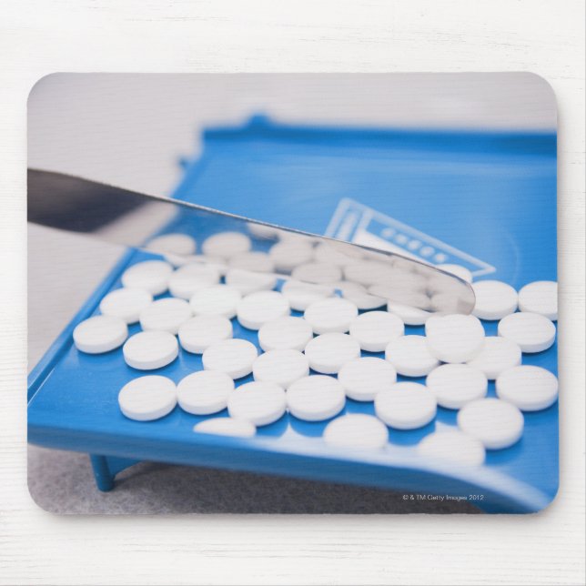 Pharmacy tools, pills, medication mouse pad (Front)