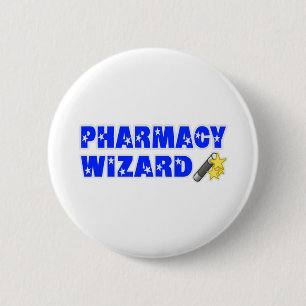 Pharmacy Wizard 6 Cm Round Badge