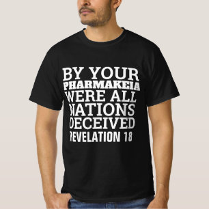 PHARMAKEIA VACCINE CHRISTIAN T-SHIRTS