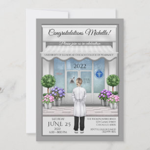 PharmD Doctor Medical Graduation Invitation