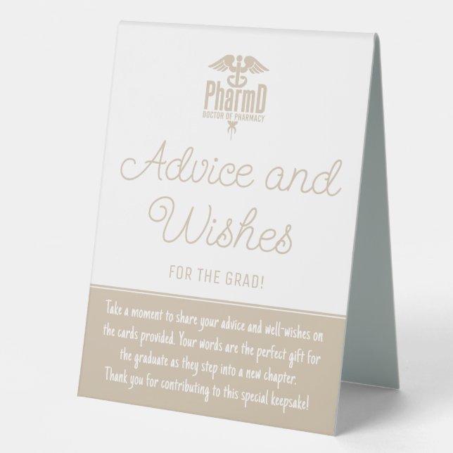 PharmD Doctor of Pharmacy Grad Advice and Wishes (Front)