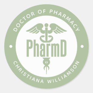PharmD Doctor of Pharmacy Graduation Pharmacist Classic Round Sticker