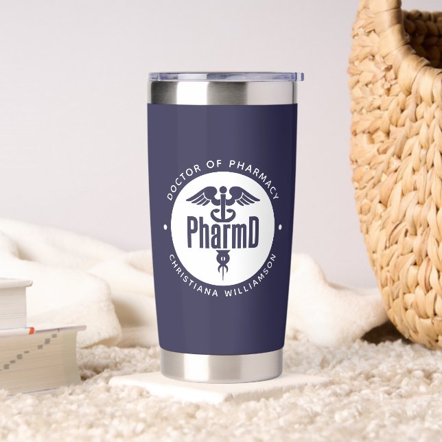 PharmD Doctor of Pharmacy Graduation Pharmacist Insulated Tumbler (Living Room)
