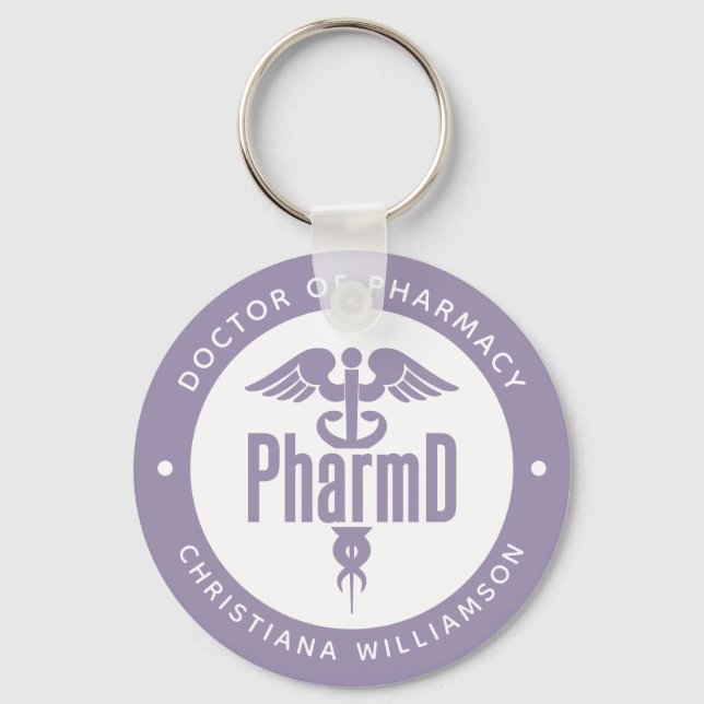 PharmD Doctor of Pharmacy Graduation Pharmacist Key Ring (Front)