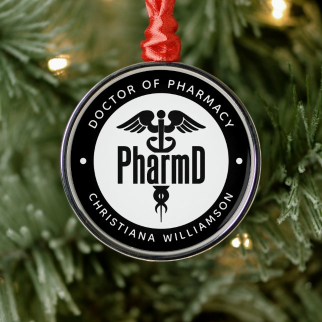 PharmD Doctor of Pharmacy Graduation Pharmacist Metal Ornament (Tree)