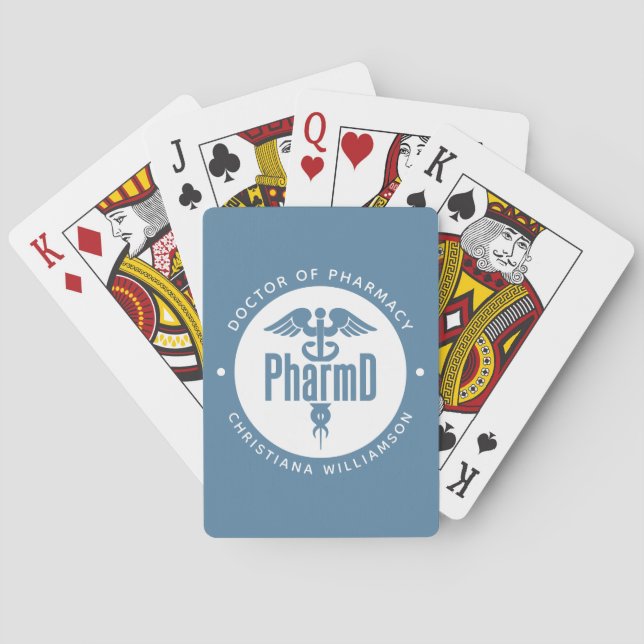 PharmD Doctor of Pharmacy Graduation Pharmacist Playing Cards (Back)