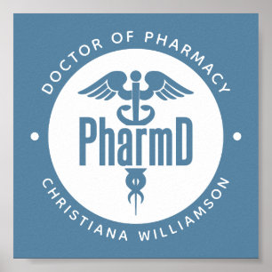 PharmD Doctor of Pharmacy Graduation Pharmacist Poster