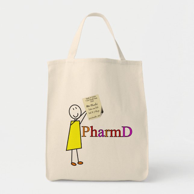 PharmD Pharmacy Student Gifts Tote Bag (Front)