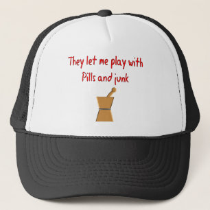 PharmD Student Gifts --Hilarious "Play With Pills" Trucker Hat