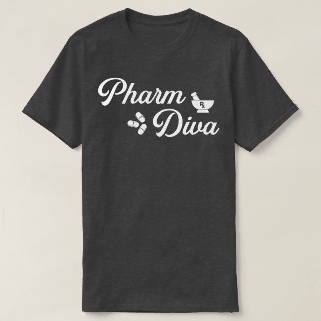 pharmdiva graduation pharmacist 1 T-Shirt (Design Front)