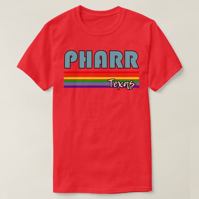 Pharr Texas Pride  Pharr LGBT Gift LGBTQ Supporter T-Shirt (Design Front)