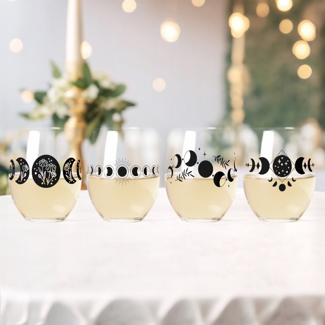 Phases & Fizz Stemless Wine Glass (Insitu (Wedding))