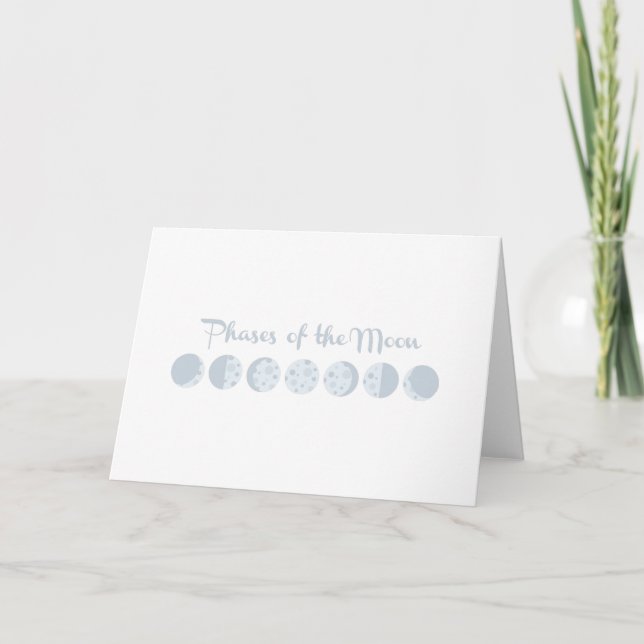 Phases Of Moon Card (Front)