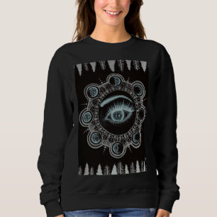 Phases of the Moon Eye Sweatshirt