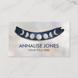 Phases of the moon - nebula business card