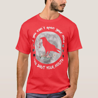 Phases of the Moon Open your Mind Raven Wicca Tatt T-Shirt
