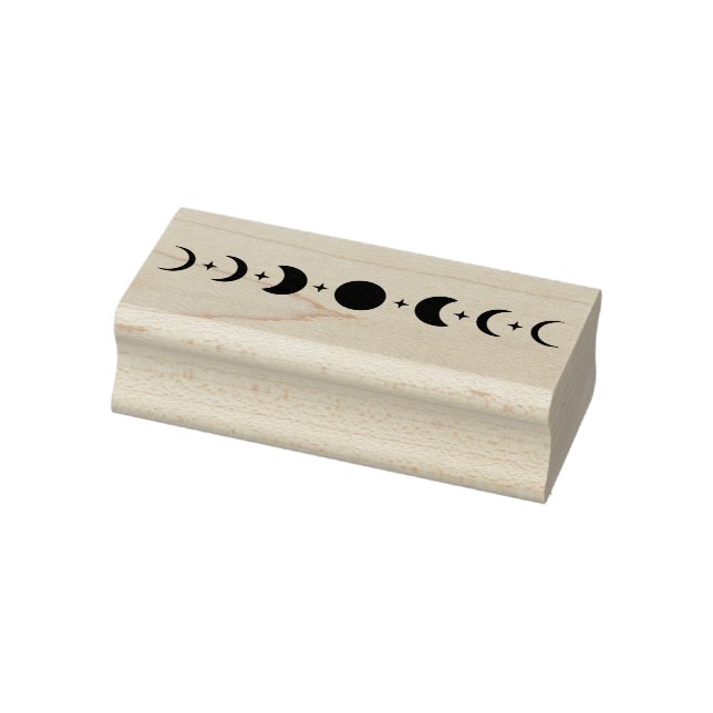 Phases of the Moon Rubber Stamp (Stamp)