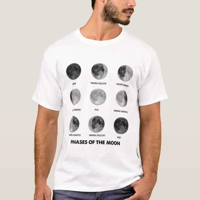 Phases of the Moon T-Shirt (Front)