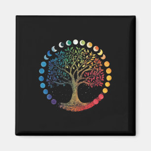 Phases Of The Moon Tree Chakra Yoga Yogi Meditatio Magnet