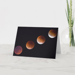 Phases of Total Lunar Eclipse Seattle Card