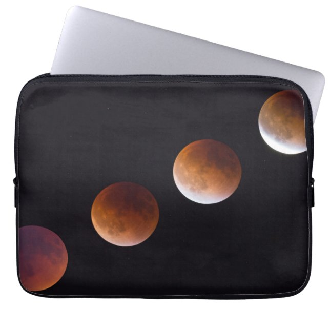 Phases of Total Lunar Eclipse | Seattle Laptop Sleeve (Front)