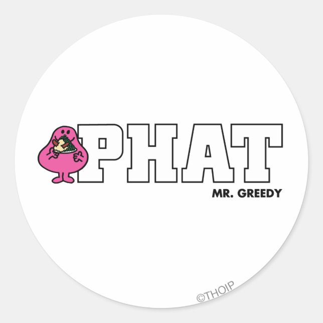 PHAT CLASSIC ROUND STICKER (Front)