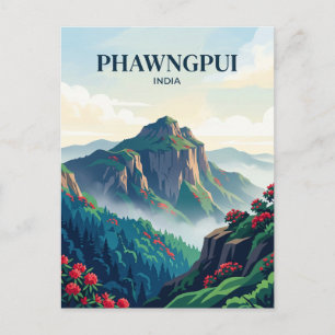 Phawngpui Blue Mountain National Park India Postcard