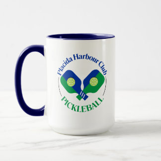 PHC Pickleball Two Tone Mug blue handle