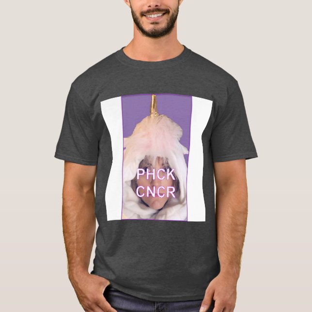 Phck Cncr UnicornWhite friends T-Shirt (Front)