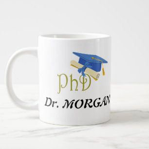 PhD Cool Medical Graduate Congrate New Doctor Large Coffee Mug