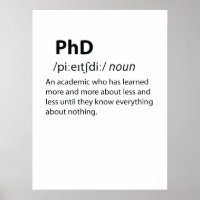 PhD Funny Dictionary Definition