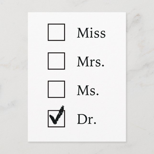 PhD gifts for women Postcard (Front)