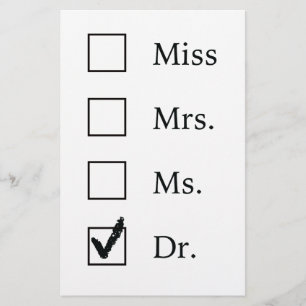 PhD gifts for women Stationery