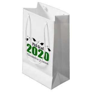 PhD Grad 2020 Graduation Gift Bag (Green)