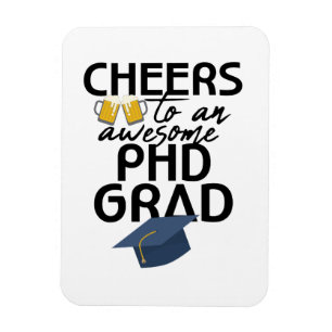PhD Graduation Beer Lover Doctorate Degree Grad Magnet