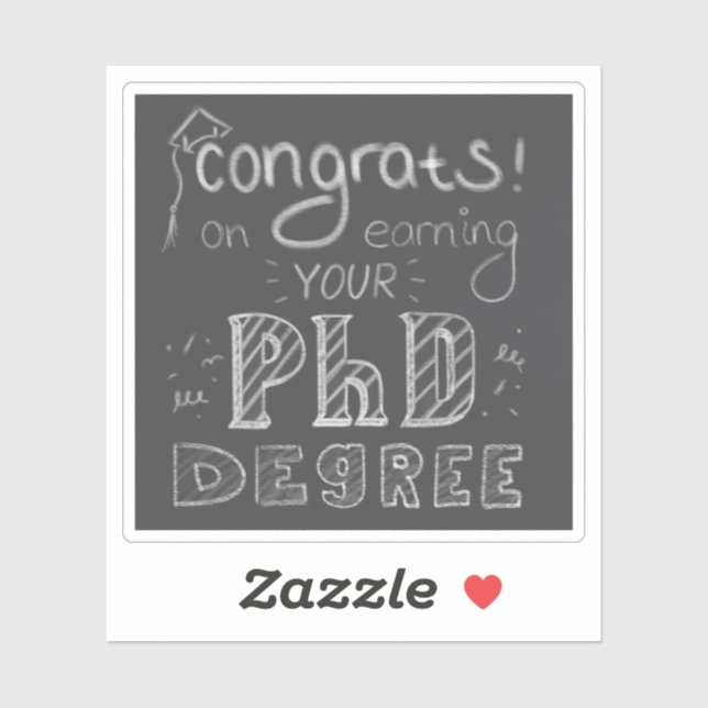 PhD graduation thesis defence decoration  (Sheet)