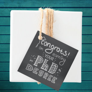 PhD graduation thesis defence gift tag