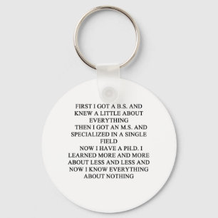 PHD joke Key Ring