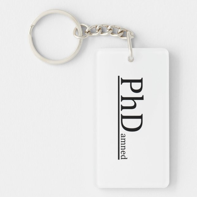 PhD Keyed Key Ring (Front)